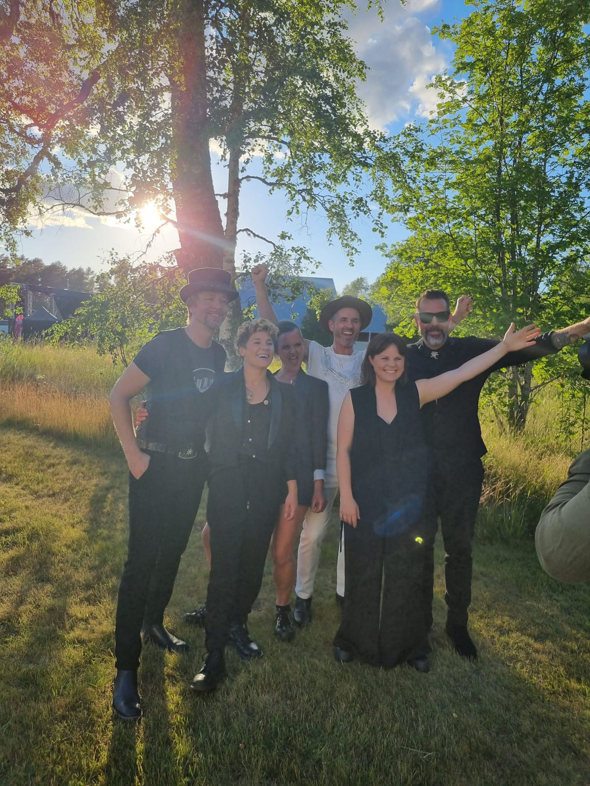 Artister i kvällssol