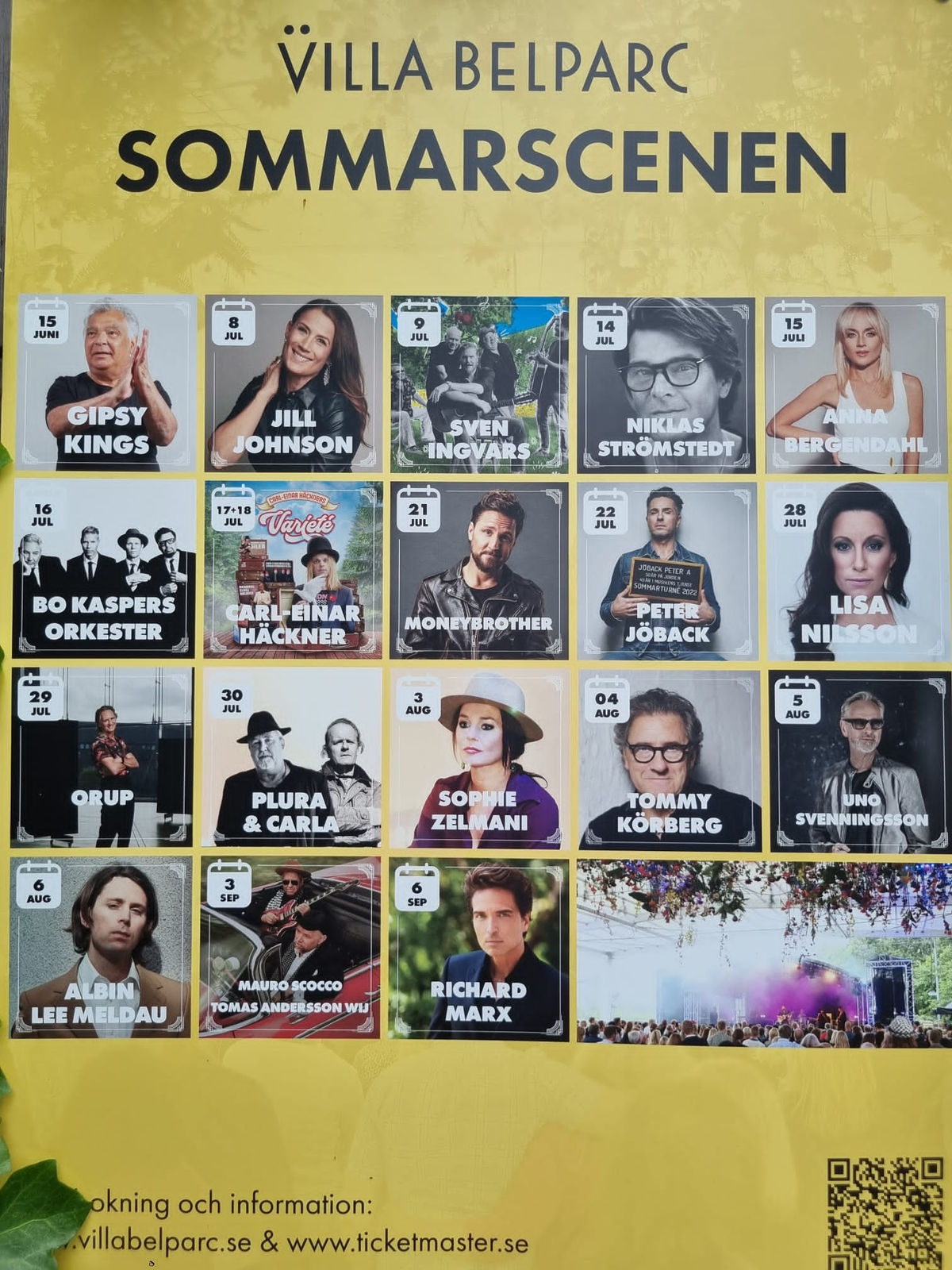 Affisch för Villa Belparc Sommarscenen